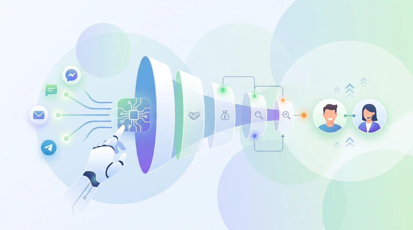 AmoCRM: как подключить ИИ-бота для автоматизации воронки продаж