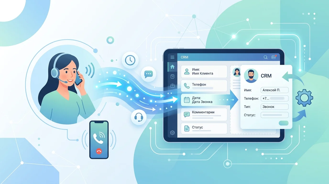 Автозаполнение карточки сделки в CRM по звонкам