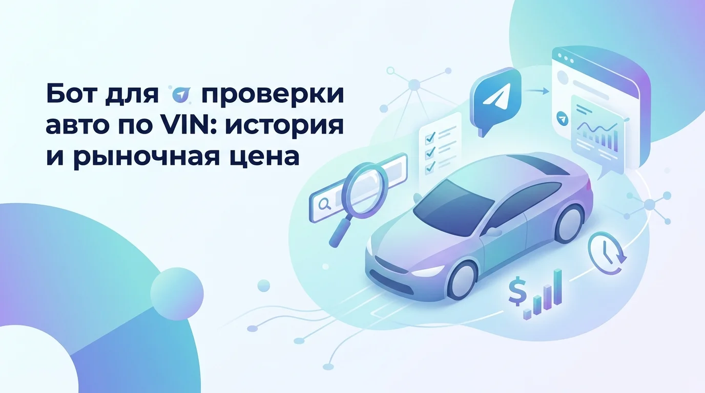 Бот для автоматического сбора данных об авто по VIN: от истории до рыночной цены