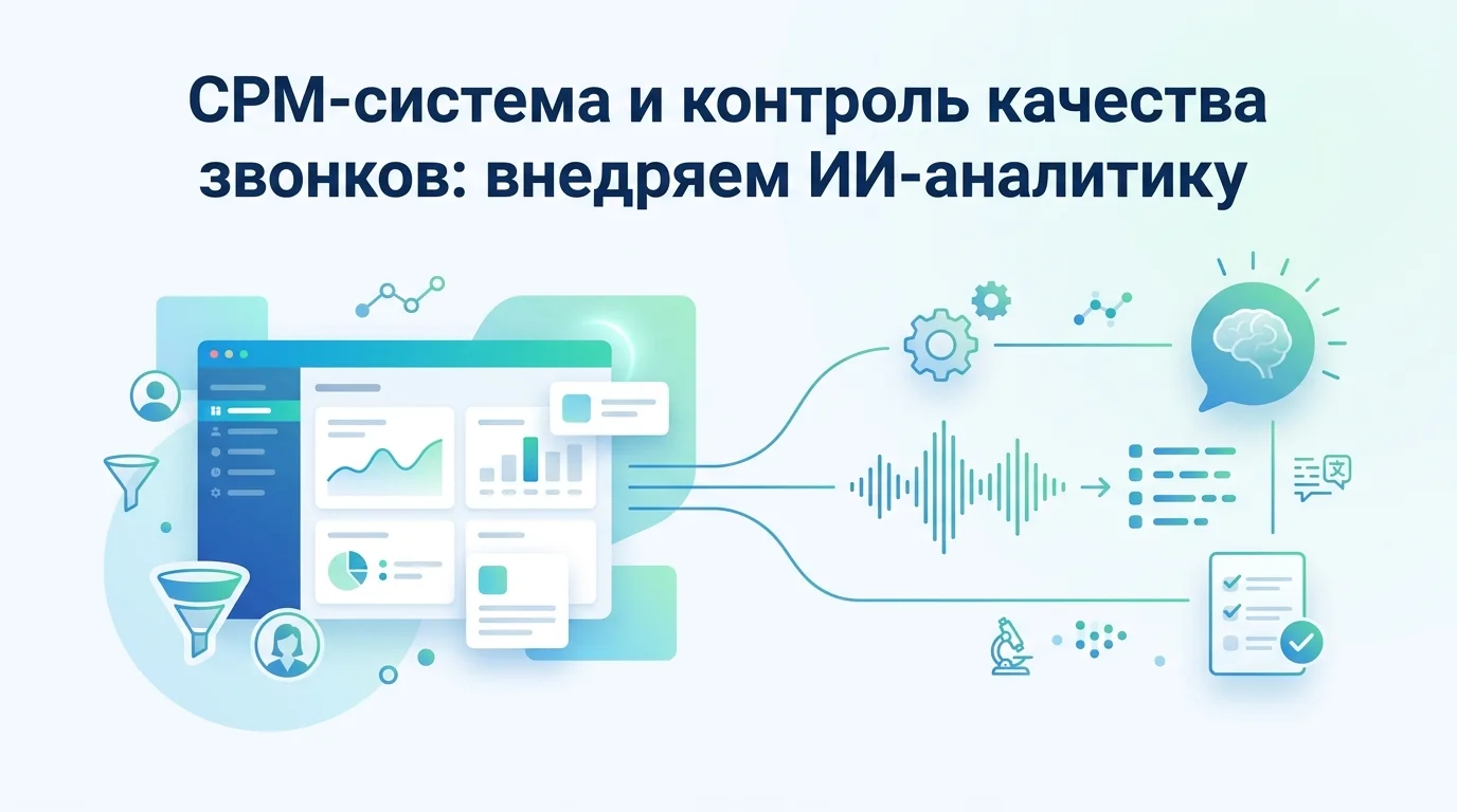 СРМ-система и контроль качества звонков: внедряем ИИ-аналитику